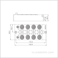 IP67 8-портовый коммутатор Ethernet 100 Мбит / с